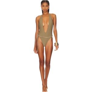 YEVRAH Positano V Neck One Piece